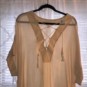 Sheer Ivory Tunic- cover up
